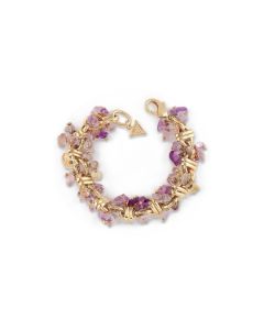 GUESS Rannekoru Teräs Ametisti JUBB03201JWYGAMS