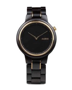 Aarni XO Eeben 43mm musta kellotaulu edestä