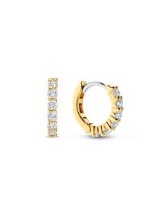 Ti Sento kullattu hopeakorvarengas zirkonia 12mm 7956ZY