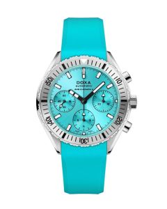 DOXA SUB 200 C-GRAPH II Aquamarine 42mm 7971024125 edestä