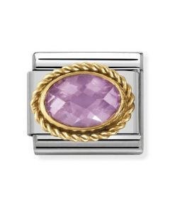 Nomination pinkki kultareunus 030602/003