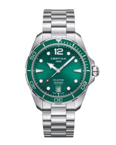 Certina DS Action ⌀43mm vihreä, edestä