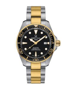 Certina DS Action Diver Powermatic 80 ⌀43mm musta edestä