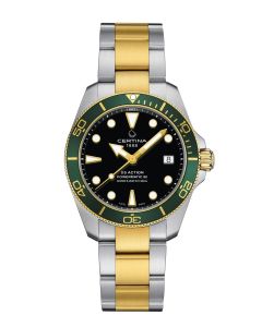 Certina DS Action Diver Powermatic 80 musta edestä