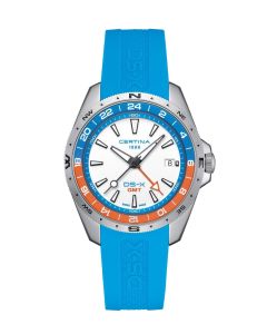 Certina DS-X GMT 41,2mm -valkoinen edestä