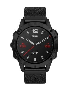 Garmin Fenix 6 Sapphire Black DLC 010-02158-17 edestä