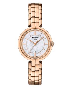 Tissot Flamingo 30mm vaalea helmiäinen edestä