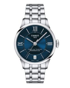 Tissot chemin des tourelles powermatic 80 lady 32mm sininen edestä