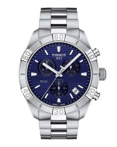 Tissot PR 100 Sport Gent Chronograph 44mm sininen edestä