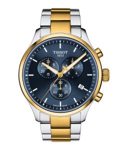 Tissot Chrono XL Classic 45mm sininen edestä