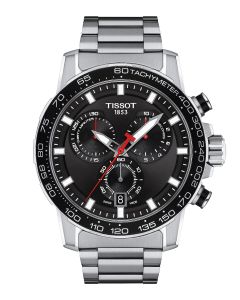 Tissot Supersport Chrono 45,5mm musta edestä