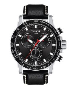 Tissot Supersport Chrono 45,5mm musta edestä