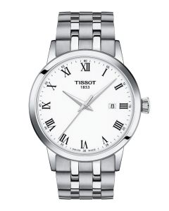 Tissot Classic Dream 42mm valkoinen edestä