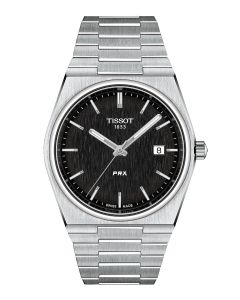 Tissot PRX 40mm musta edestä