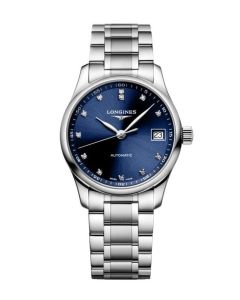 Longines Master Collection 34mm -sininen edestä