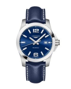 Longines Conquest 41mm sininen edestä