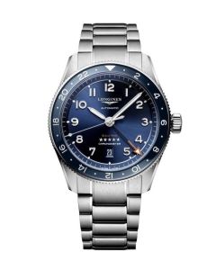 Longines Spirit Zulu Time -sininen edestä