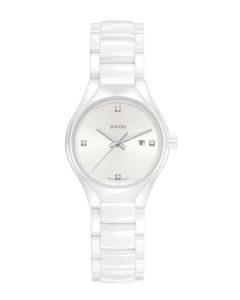 Rado True Round Diamonds valkoinen edestä