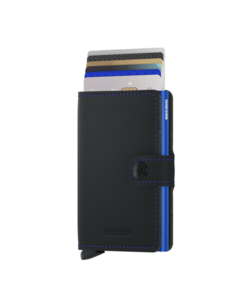 Secrid Miniwallet Matte Black-Blue MM-BLACK-BLUE