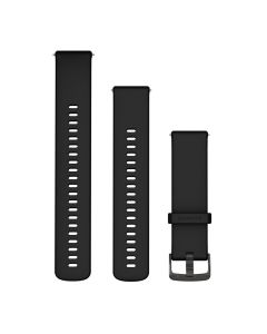 Garmin Quick Release kellonhihnat 010-13256-21 musta silikoni