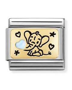 Nomination Classic Light Blue Elephant 030289/04