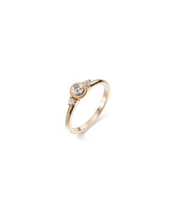 Kalevala Love timanttisormus Valittu 14K keltakulta