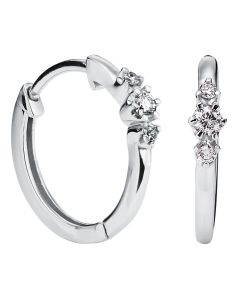 Kohinoor Helene timanttikorvakorut 14K valkokultaa 143-235V-14