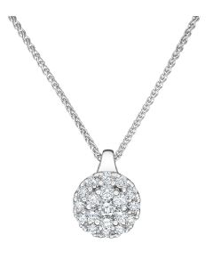 Kohinoor Dharma timanttiriipus 14K valkokultaa 213-412V-28