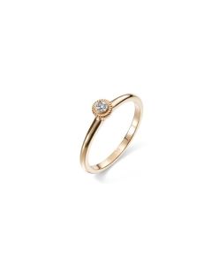 Kalevala Love timanttisormus Valittu 14K keltakulta