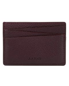 Aarni Hirvennahkainen Korttikotelo 6430066272792 burgundy