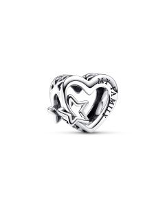 Pandora Openwork sydän ja tähti -perhehela 792829C00