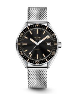 DOXA SUB 200 II Sharkhunter 44mm 7951010110 musta meshranneke
