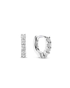 Ti Sento hopeakorvarengas zirkonia 10mm 7955ZI
