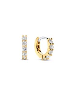 Ti Sento kullattu hopeakorvarengas zirkonia 10mm 7955ZY