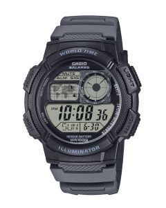 Casio Timeless 45mm AE-1000W-8AVEF musta hartsi led valo amber