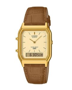 Casio AQ-230 Series kultainen taulu edestä