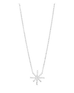 Efva Attling Beam & Stars hopeakaulakoru säädettävällä 42/45cm ketjulla. Riipuksen koko on 13,5cmx13,5cm ja siinä on tw/si timantit, joiden yhteispaino on 0.123ct