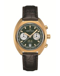 Certina DS-2 Chronograph Automatic ⌀43,36mm vihreä edestä