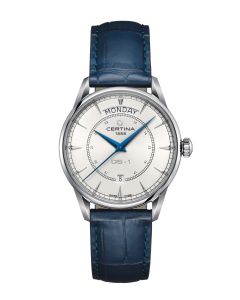 Certina DS-1 Day-Date ⌀40mm valkoinen edestä