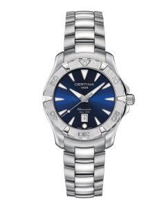 Certina DS Action Lady ⌀34,3mm sininen, edestä