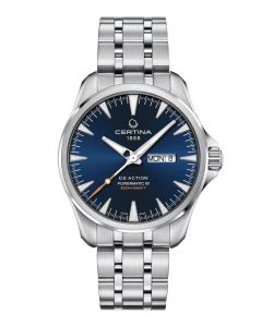 Certina DS Action Day-Date Powermatic 80 sininen edestä