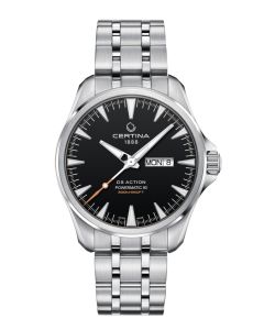 DS Action Day Date Powermatic 80 musta edestä