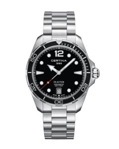 Certina DS Action C0324511105700 musta kellotaulu