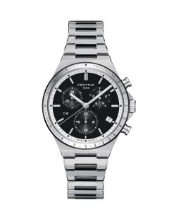 Certina DS-7 Chronograph ⌀41mm musta edestä