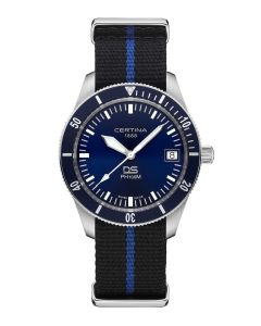 Certina DS PH100M Gent ⌀40,5mm sininen edestä