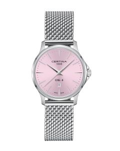 Certina DS-8 Lady 31mm vaaleanpun edestä