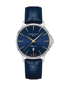 Certina DS-8 Gent 40mm sininen edestä