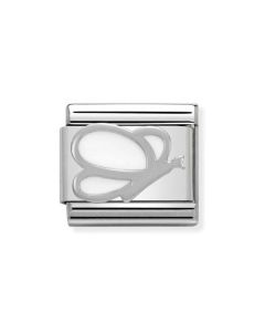 Nomination Silvershine Valkoinen Perhonen 330305/08