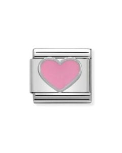 Nomination Silver pinkki sydän 330202/18