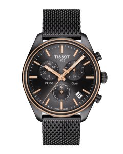 Tissot PR 100 Chronograph 41mm antrasiitti edestä